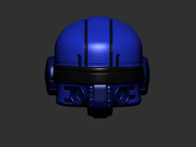 helmet high poly sculpt 3d printable  3D model 180