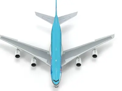 Airbus A380 Korean Air - Element 3D 3D model