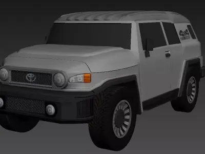 Toyota arazi 4x4 Low-poly 3D model