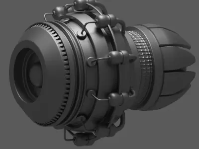 Jet Engine Mini Pack Free 3D model