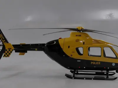 Helicopter london fire brigade 3D model