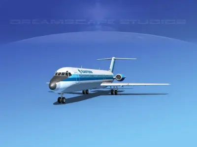 Douglas DC-9-40 Eastern Airlines 1 3D model