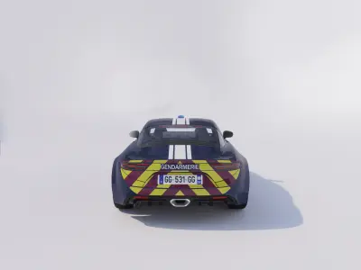 gendarmerie ALPINE A110 3D model