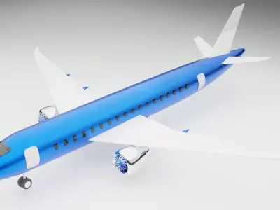 Plane  787 Free low-poly 3D model