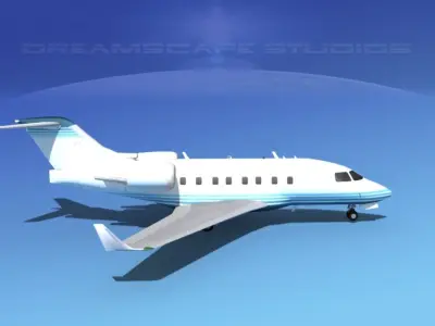 Bombardier Challenger CL-605 V06 3D model