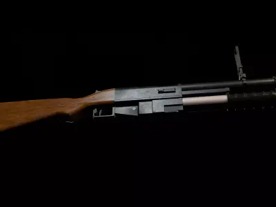 China Lake Grenade Launcher Low-poly 3D model