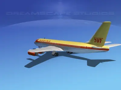 Boeing 707-320 3D model