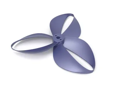 Toroidal drone propeller - 3 blades 3D print model