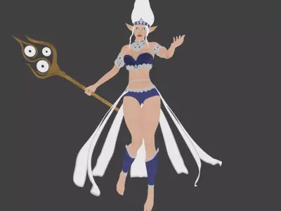 Stylized 3D Character Model Low-poly 3D model