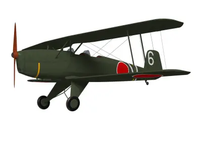 Ki86 Type 4 Basic Trainer 3D model