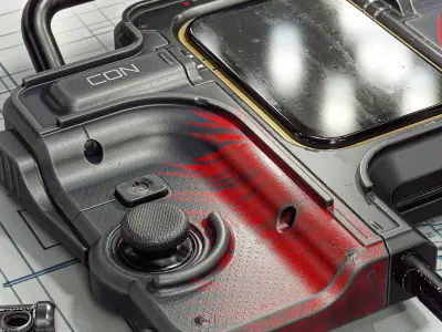 Sci-fi Controller V11 PBR Low-poly 3D model