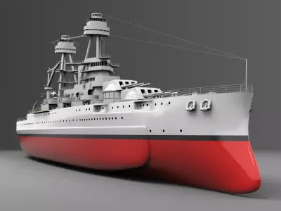 USS Arizona 3D model