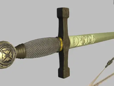 Medieval Weapon Set A Low-poly 3D model