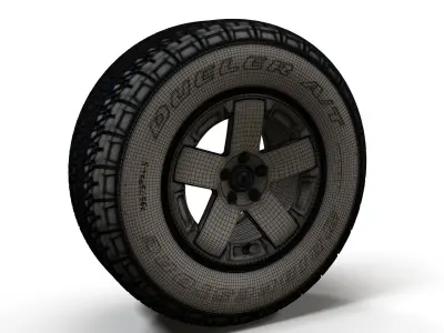 Offroad Wrangler wheel 3D model