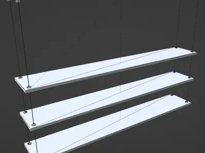 Hanging Shelf Free low-poly 3D model