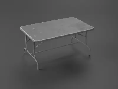 Military Table Low-poly 3D model