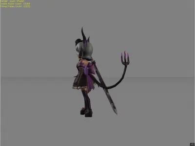 Nana Graveyard Party Low-poly 3D model