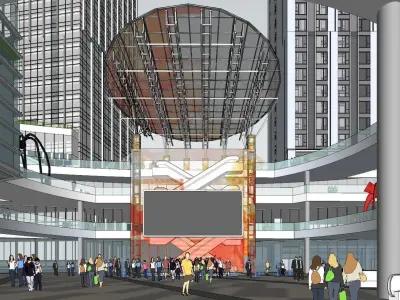 Plaza Commercial P 3D model