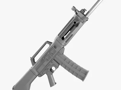 USAS 12 Shotgun High Poly 3D model
