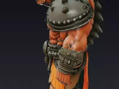 Rhino hybrid Low-poly 3D model