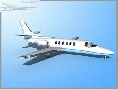 Falcon3D Citation V C560 F09 3D model
