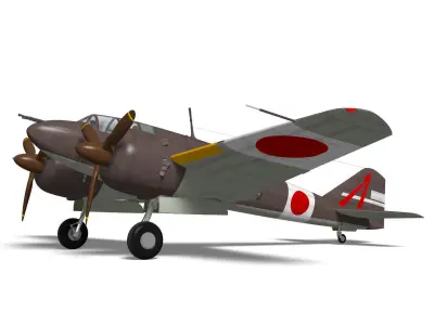 Ki46 TypeIII otsu hei Dinah 3D model