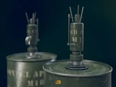 M16 Mine Low-poly 3D model