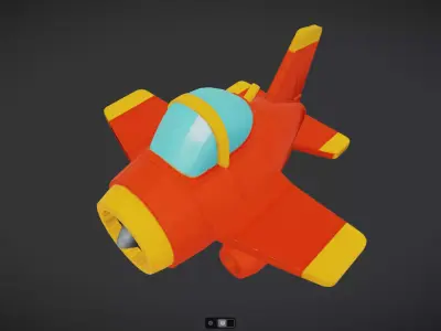 Spacecraft Jet aircraft plane 3dmodel 4 3D model