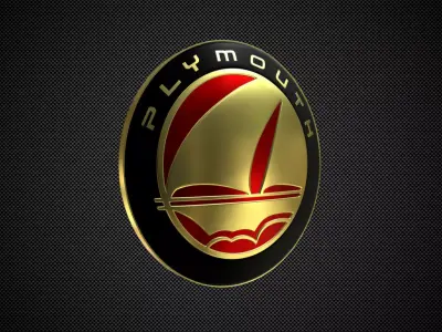 plymouth logo 3D model
