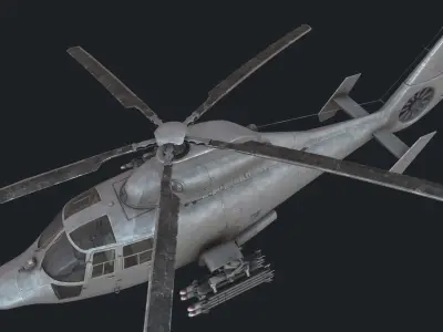 Harbin Z-9 Low-poly 3D model