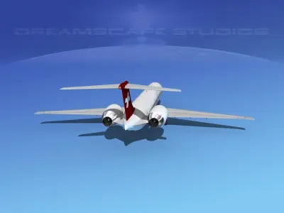 McDonnell Douglas MD83 Odette Airways 3D model