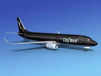 Boeing 737-800 City Bird 3D model