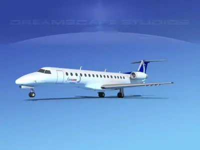 Embraer ERJ-140 Finnair 3D model