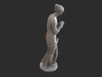 Psyche Statue - Marble Low-poly 3D model