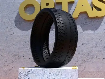 ORTAS TIRE NO 36 GAME READY Low-poly 3D model
