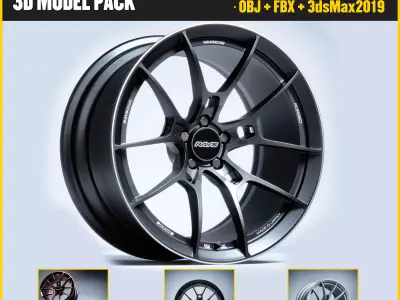 RAYS VOLK RACING G025 Low-poly 3D model