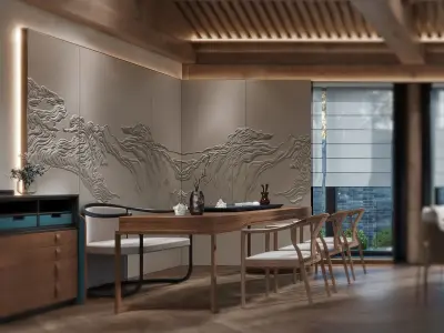 Restaurant private room 126 3D model