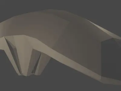 Low-Poly Anteater animal Free low-poly 3D model