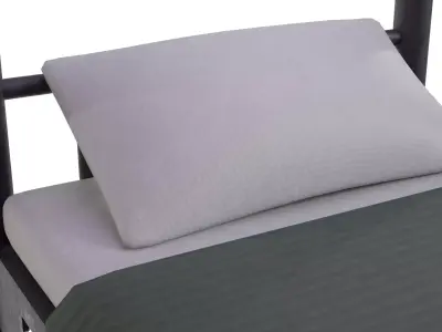  Military Bunk Bed Low-poly 3D model