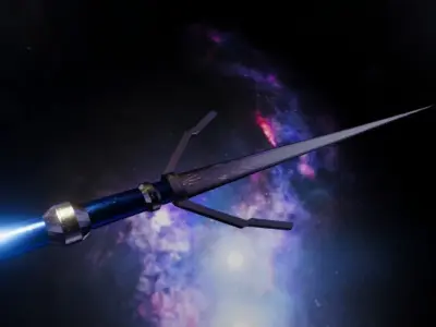 Witcher Inspired Silver Sword Free 3D model