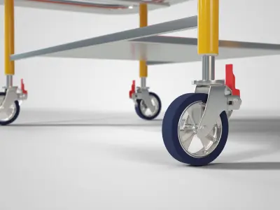 Ambulance Stretcher Low-poly 3D model