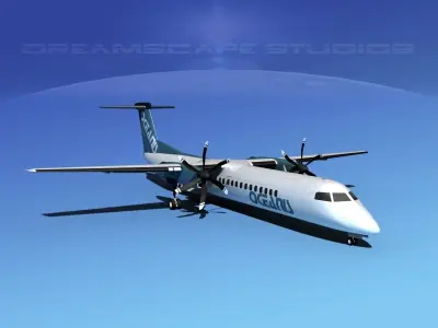 Dehaviland DHC-8 400 Oceanis Air Charter 3D model