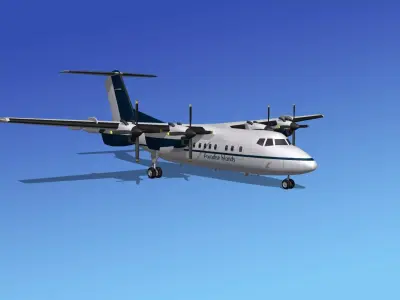 Dehavilland DHC-7 Paradise Islands 3D model