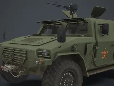 Dongfeng CSK131 Mengshi Low-poly 3D model