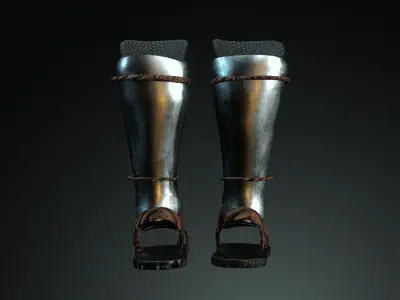 Japan Samurai Jambeau Low-poly 3D model