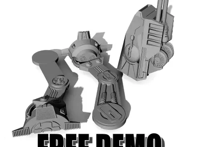 STEGO-WALKER - STARWARS AT-AT WALKER -DEMO PARTS- Free 3D print model