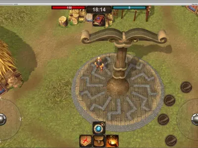 Irminsul in Black sun base Low-poly 3D model