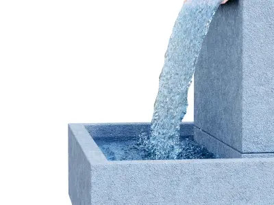 Campania Falling Water Fountain FT-286 3D model