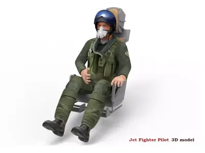 Jet Fighter Pilot 3D model