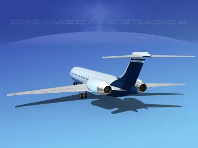 McDonnell Douglas MD-87 Corporate 15 3D model